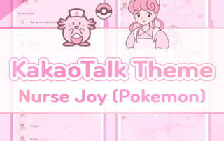 Nurse Joy in Pokemon KakaoTalk Theme