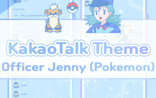 Officer Jenny in Pokemon KakaoTalk Theme