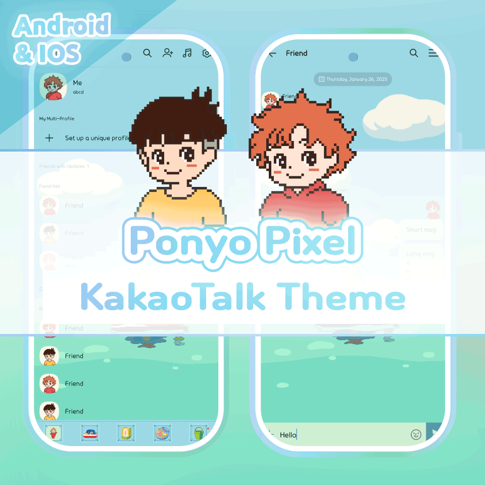 Ponyo Pixel KakaoTalk Theme